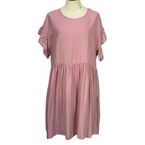 Rose‎ Pink Plus Size 1XL tunic shirt peplum Dress